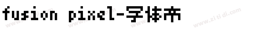 fusion pixel字体转换